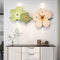 Flowers in pastel colour wall clock- imported